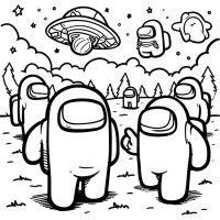 Among Us Coloring Books